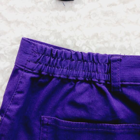 Jeans Women Size 8 Straight Leg Purple Silver Studded Casual Vibe 5 Pocket NWT - Picture 11 of 16